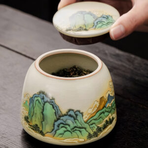 TSB24BB008 D3 1 Berge Faules Chinesisches Teeservice Kung Fu Teeset mit Tablett