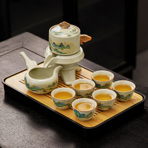 TSB24BB008 v1 Berge Faules Chinesisches Teeservice Kung Fu Teeset mit Tablett