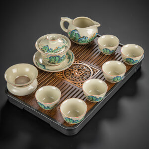 TSB25BB001 V3 Berge Chinesischer Teeservice Gongfu Teeset Porzellan