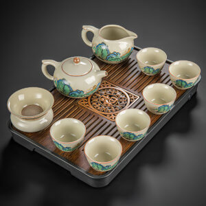 TSB25BB001 V4 Berge Chinesischer Teeservice Gongfu Teeset Porzellan