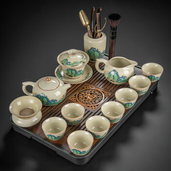 Berge Chinesischer Teeservice Gongfu Teeset Porzellan