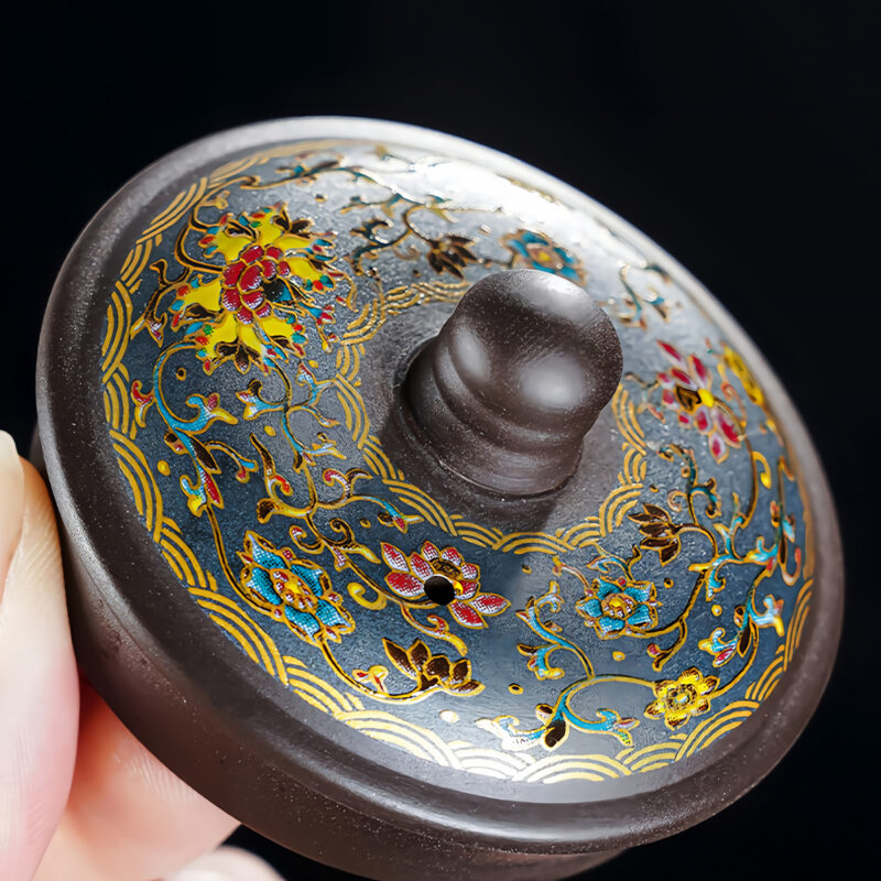 Fugui Chinesisches Teeservice Yixing Teeset Purpurton – Bild 6