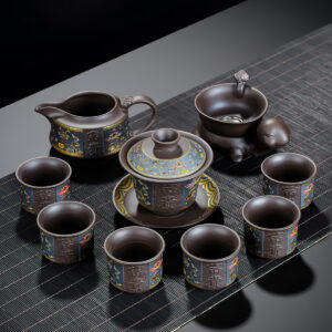 TSB25BB002 V1 Fugui Chinesisches Teeservice Yixing Teeset Purpurton