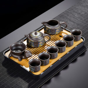 TSB25BB002 V4 Fugui Chinesisches Teeservice Yixing Teeset Purpurton