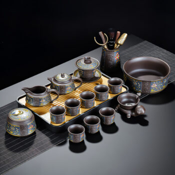 Fugui Chinesisches Teeservice Yixing Teeset Purpurton