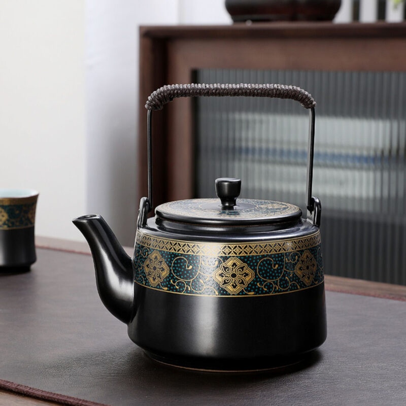 Klassisches Chinesisches Teeservice Teekanne Tasse Set Keramik – Bild 2