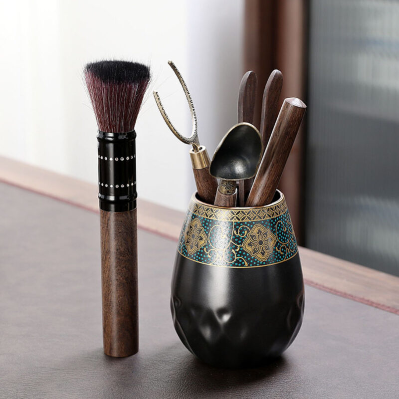 Klassisches Chinesisches Teeservice Teekanne Tasse Set Keramik – Bild 5