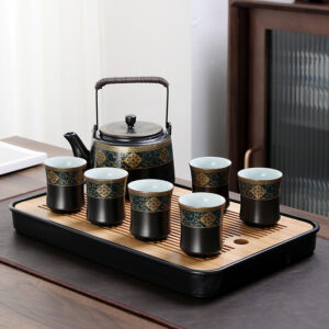 TSB26BB005 V2 Klassisches Chinesisches Teeservice Teekanne Tasse Set Keramik