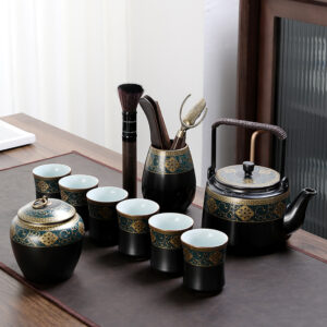 TSB26BB005 V3 Klassisches Chinesisches Teeservice Teekanne Tasse Set Keramik