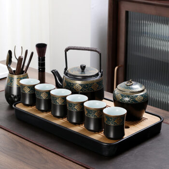 Klassisches Chinesisches Teeservice Teekanne Tasse Set Keramik