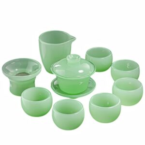 TSB26BB008 V2 Chinesisches Teeservice Gongfu Teeset Liuli Glas