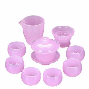 TSB26BB008 V3 Chinesisches Teeservice Gongfu Teeset Liuli Glas