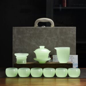 TSB26BB008 VB2 Chinesisches Teeservice Gongfu Teeset Liuli Glas