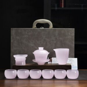 TSB26BB008 VB3 Chinesisches Teeservice Gongfu Teeset Liuli Glas