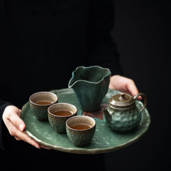 Ahorn Chinesisches Teeservice Gongfu Teeset mit Tablett