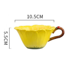 TSB4BB003 d5 Blumen Emaille vollständiges Teeservice europäisches Teeset Porzellan