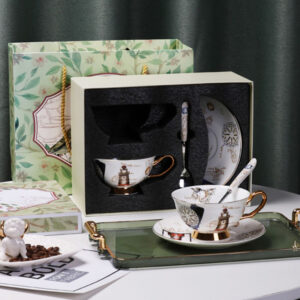 TSB5BB003 d3 2 Ozean Teetasse und Untertasse-Set Knochenporzellan